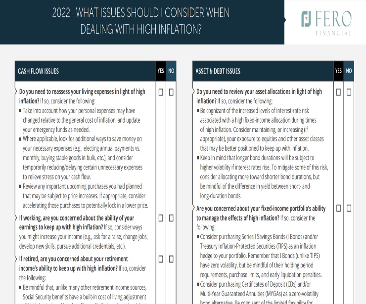 2022 · What Issues Should I Consider When Dealing With High Inflation?