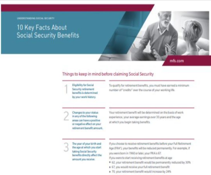 10 Key Facts About Social Security Benefits